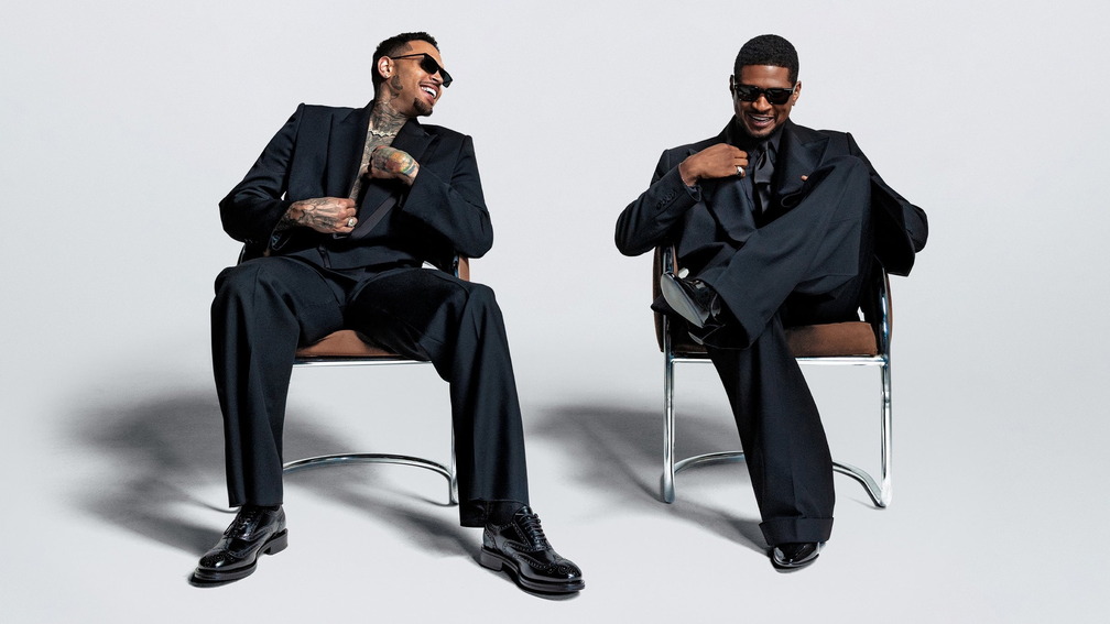 Usher Raymond and Chris Brown