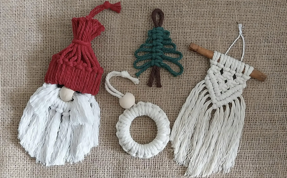 Macramé Christmas Ornaments Workshop