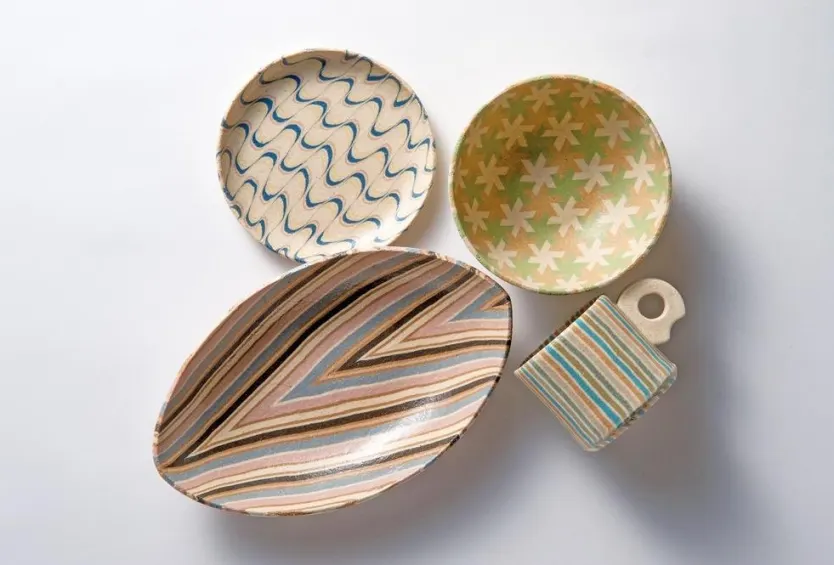 Japanese Colored Clay Marbling Workshop
