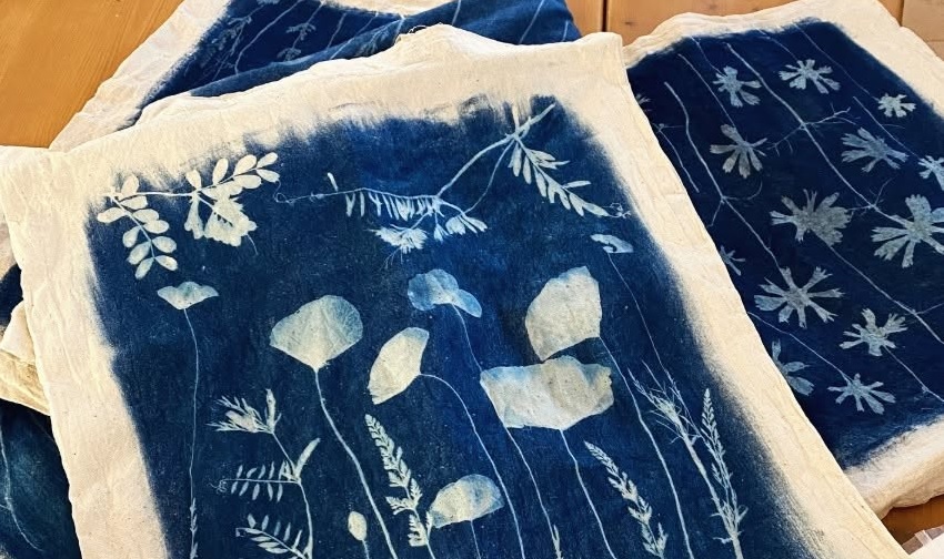 Cyanotype Workshop on Fabric