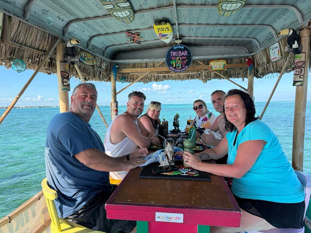 Caye Caulker Tiki Boat Sunset Cruise
