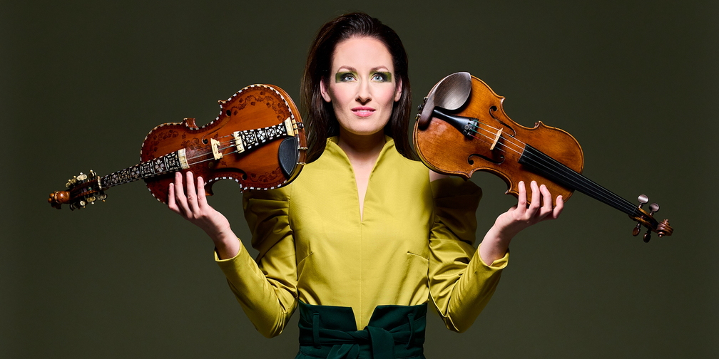 With Hardingfele in One Hand & Violin in the Other
